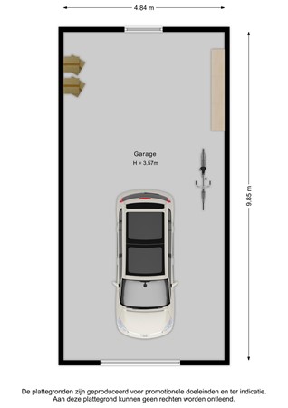 Plattegrond - Clara's Pad 20, 4451 HD Heinkenszand - Garage - 2D.jpg